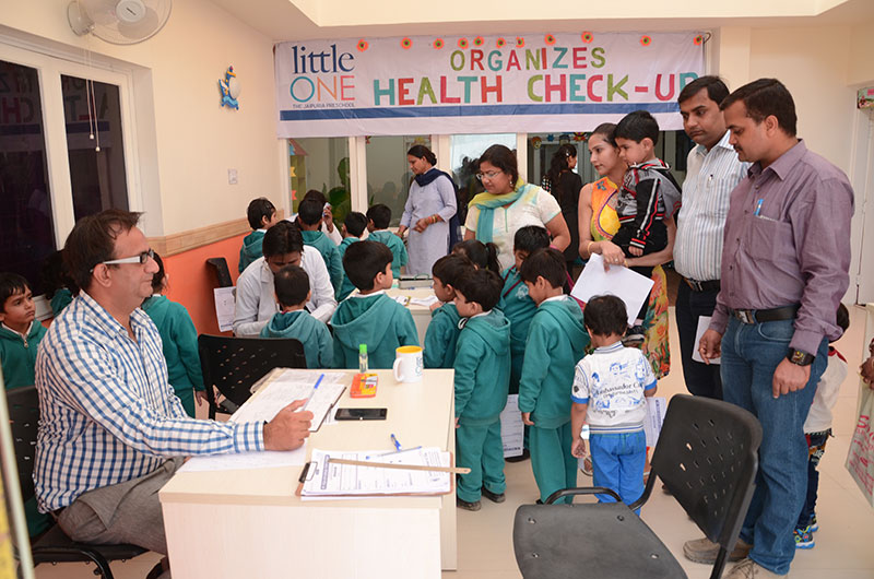 Little One The Jaipuria PreSchool Organised Health Check-Up